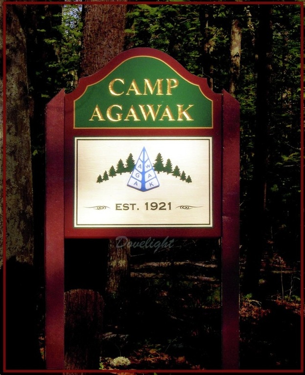 carved & gilded post sign
